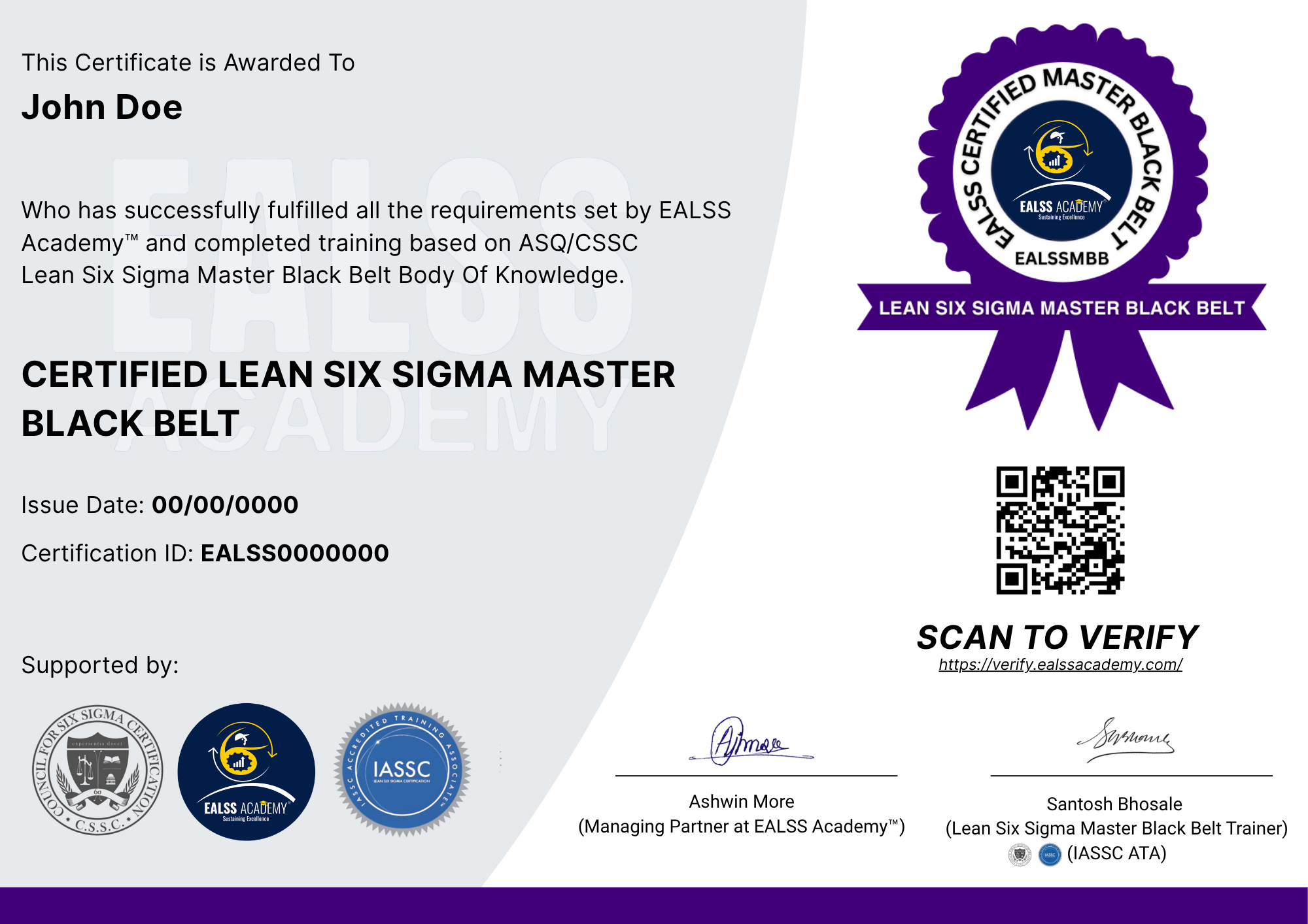 Lean Six Sigma Master Black Belt